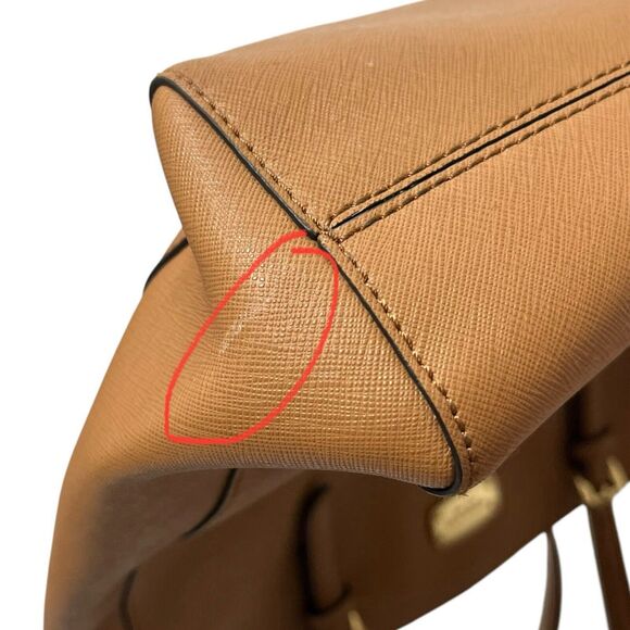 Michael Kors Jet Set Travel Tote Brown Safiano Leather Luggage One Size - Picture 12 of 15